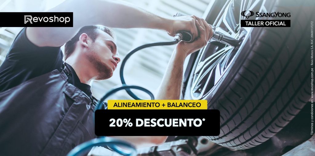 ssangyong alineamiento balanceo revoshop