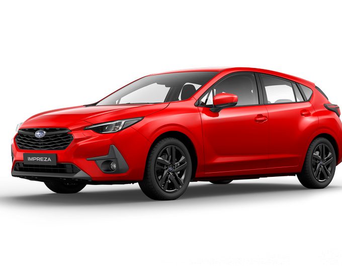 subaru impreza rojo