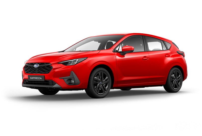 subaru impreza rojo